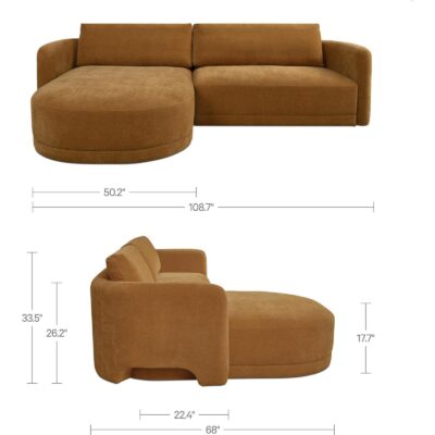 Emmy Sectional Ginger Left VV-1024-23-L-0 VV 1024 23 L 0 70 dim