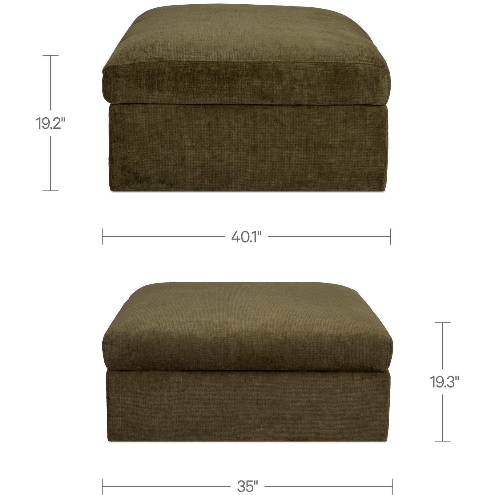 Swift Storage Ottoman Dark Green 3 Swift Storage Ottoman Dark Green - Image 3