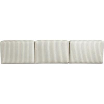 Sunseeker 3 Piece Outdoor Sofa Brown Stripe VV-1030-21 VV 1030 21 Sunseeker back shadsilo