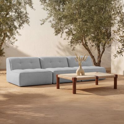 Sunseeker 3 Piece Outdoor Sofa Light Blue VV-1030-45 VV 1030 45 10