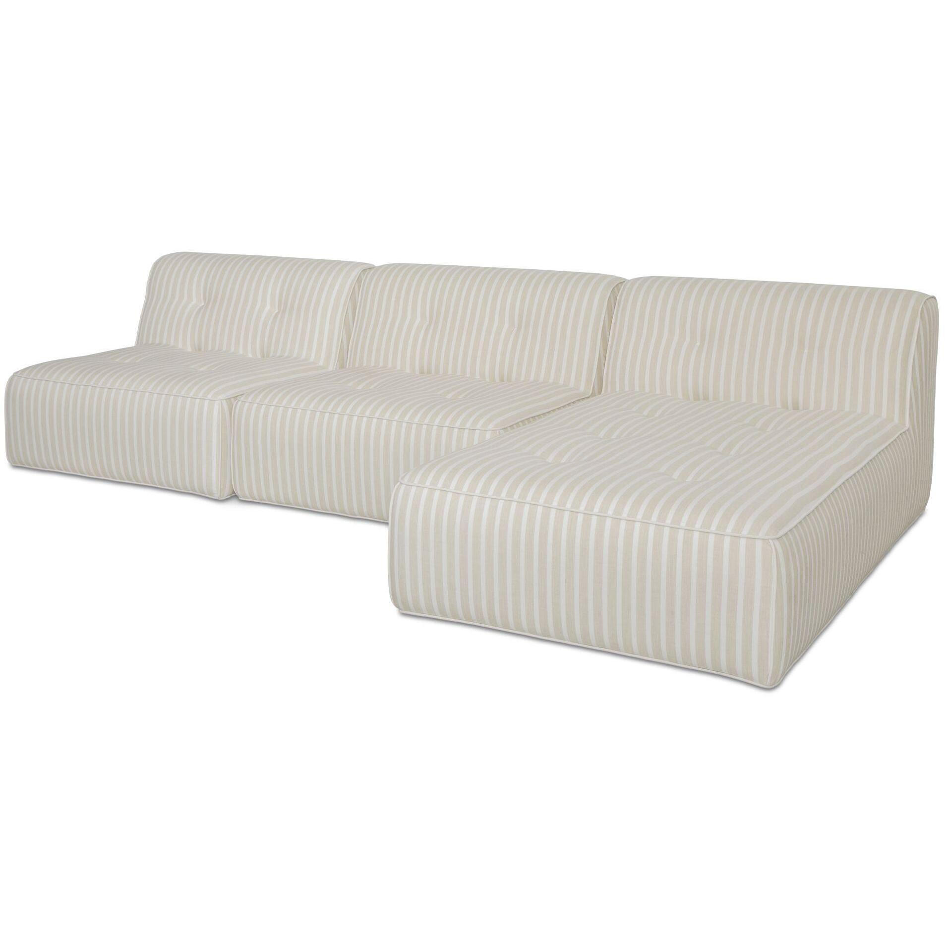 Sunseeker 3 Piece Outdoor Lounge Brown Stripe 6 Sunseeker 3 Piece Outdoor Lounge Brown Stripe - Image 6