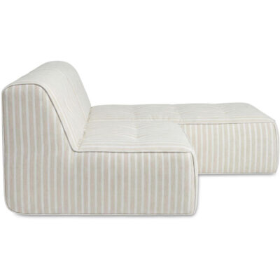 Sunseeker 2 Piece Outdoor Nook Brown Stripe VV-1032-21 VV 1032 21 Sunseeker side right shadsilo