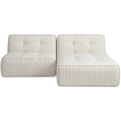 Sunseeker 2 Piece Outdoor Nook Brown Stripe