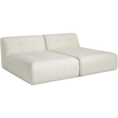 Sunseeker 2 Piece Outdoor Sun Lounger Brown Stripe VV-1033-21 VV 1033 21 Sunseeker diagR shadsilo