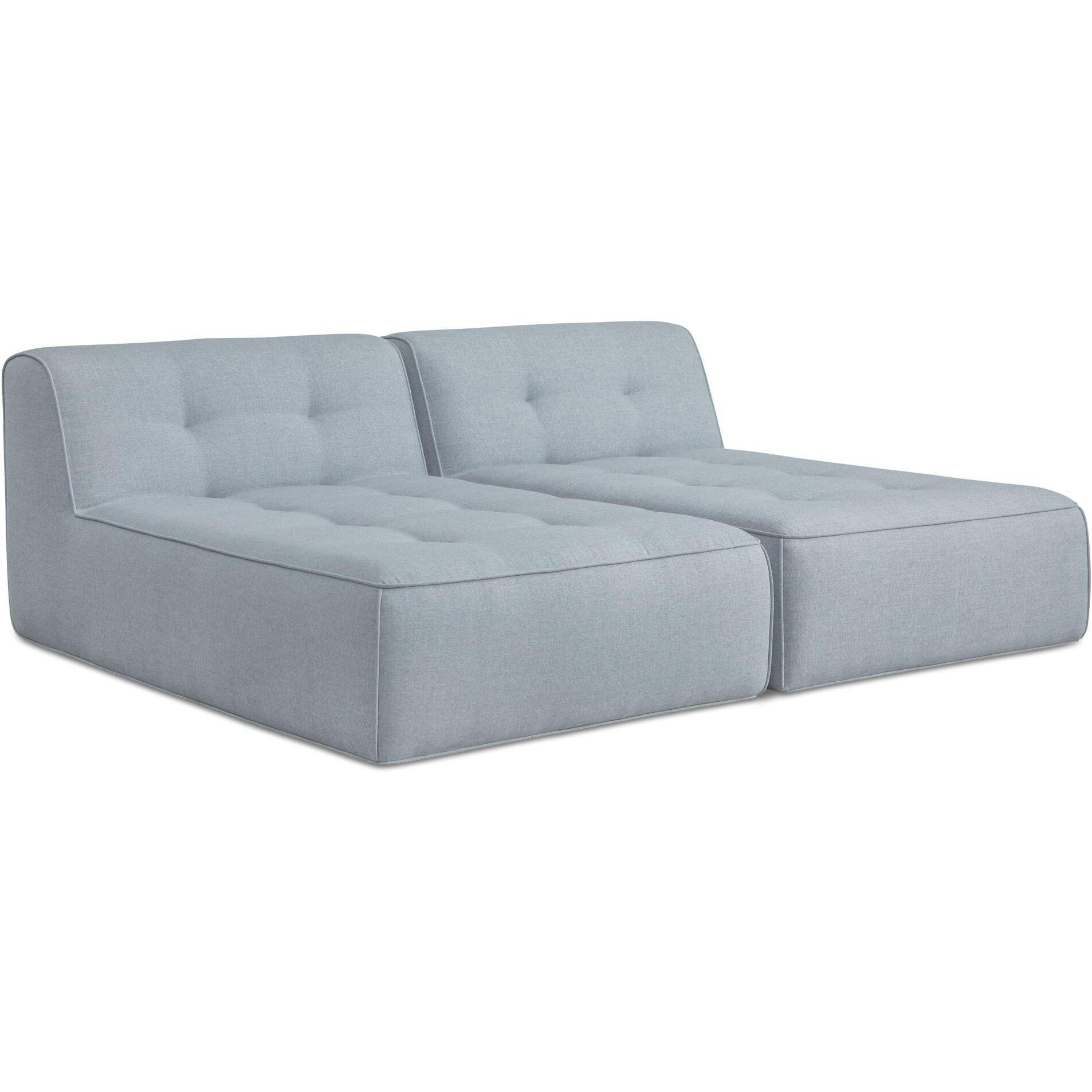 Sunseeker 2 Piece Outdoor Sun Lounger Light Blue 3 Sunseeker 2 Piece Outdoor Sun Lounger Light Blue - Image 3