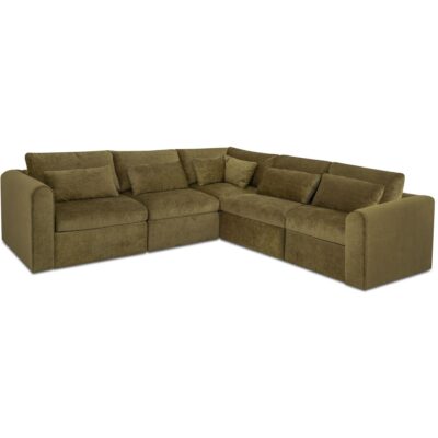 Swift Classic L Modular Sectional Dark Green