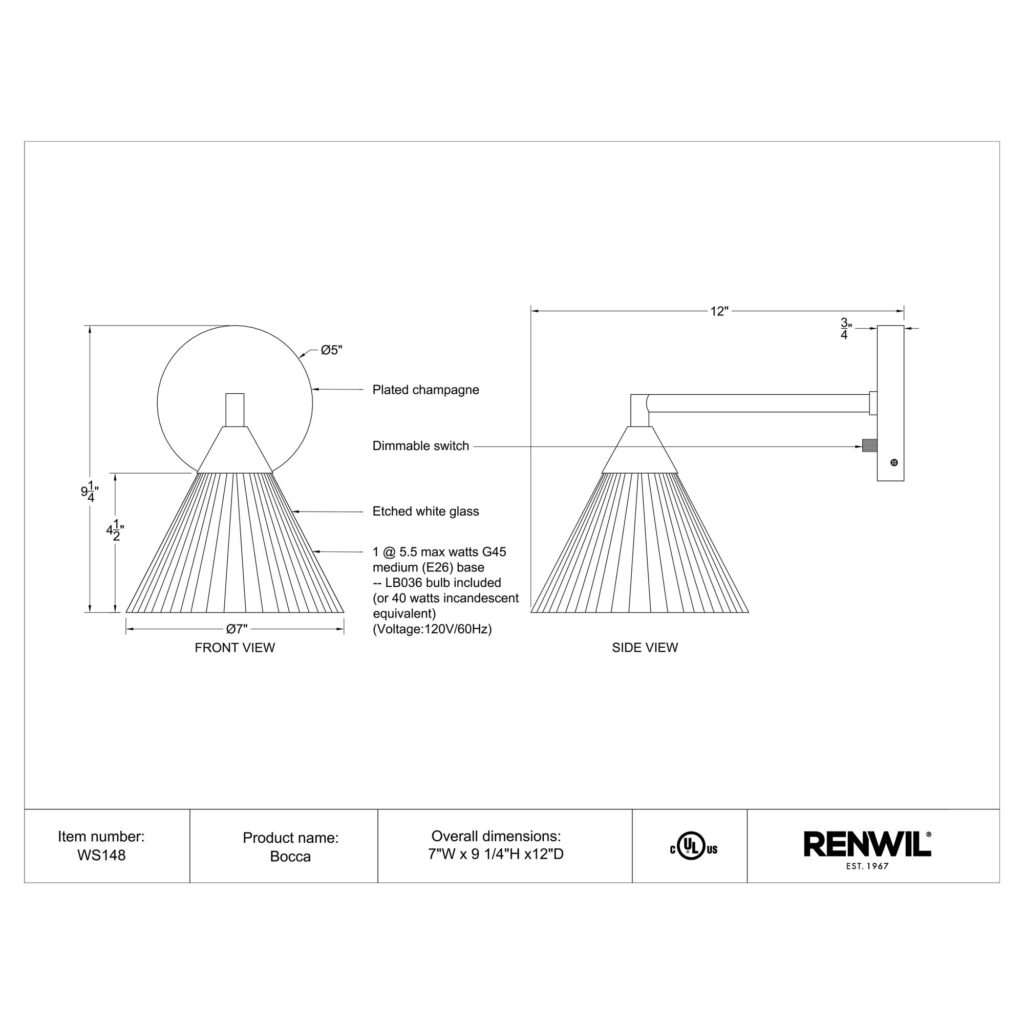 Bocca Wall Sconce - Image 6