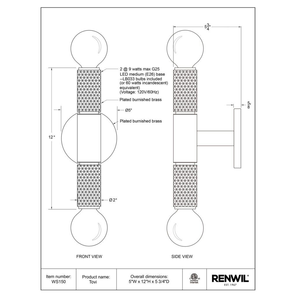Tovi Wall Sconce - Image 6
