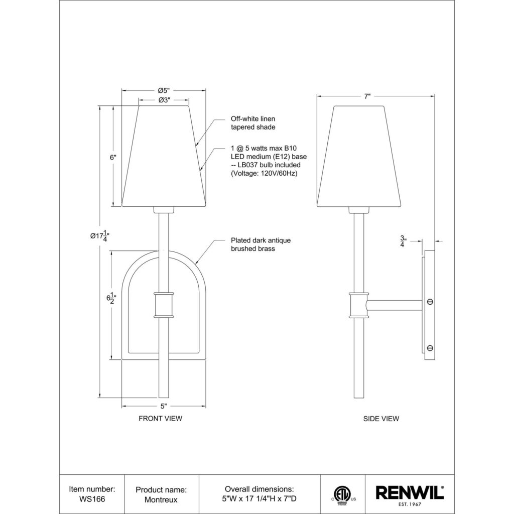 Montreux Wall Sconce - Image 5