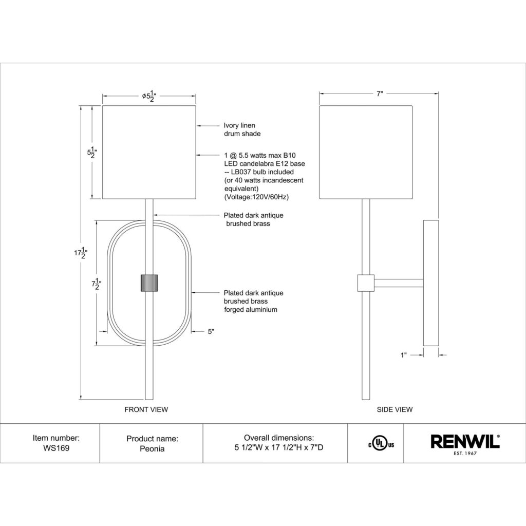 Peonia Wall Sconce - Image 5