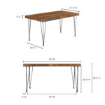 Boneta Dining Table Small Natural XA-1055-24 XA 1055 24 70