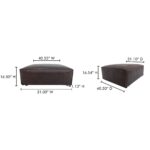 Form Ottoman Espresso Brown Leather XQ-1003-20 XQ 1003 20 70