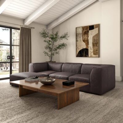 Form Signature Modular Sectional Espresso Brown Leather 5 Form Signature Modular Sectional Espresso Brown Leather XQ-1004-20 XQ 1004 20 00