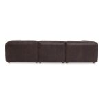 Form Signature Modular Sectional Espresso Brown Leather XQ-1004-20 XQ 1004 20 Form back shadsilo