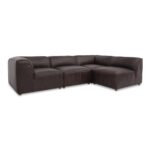 Form Signature Modular Sectional Espresso Brown Leather XQ-1004-20 XQ 1004 20 Form diagR shadsilo