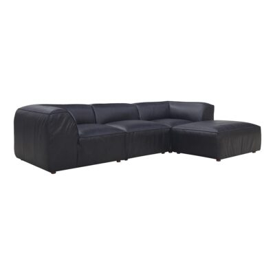 Form Lounge Modular Sectional Vantage Black Leather 11 Form Lounge Modular Sectional Vantage Black Leather XQ-1005-02 XQ 1005 02 01