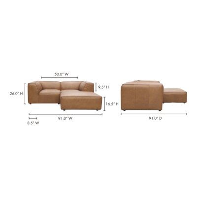 Form Nook Modular Sectional Sonoran Tan Leather 13 Form Nook Modular Sectional Sonoran Tan Leather XQ-1006-40 XQ 1006 40 70