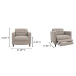 Bridgers Power Recliner Chair Warm Grey XQ-1010-29 XQ 1010 29 70
