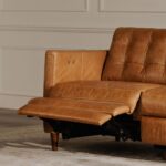 Bridgers Power Recliner Sofa Tan Leather XQ-1011-40 XQ 1011 40 10
