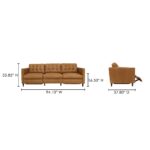 Bridgers Power Recliner Sofa Tan Leather XQ-1011-40 XQ 1011 40 70