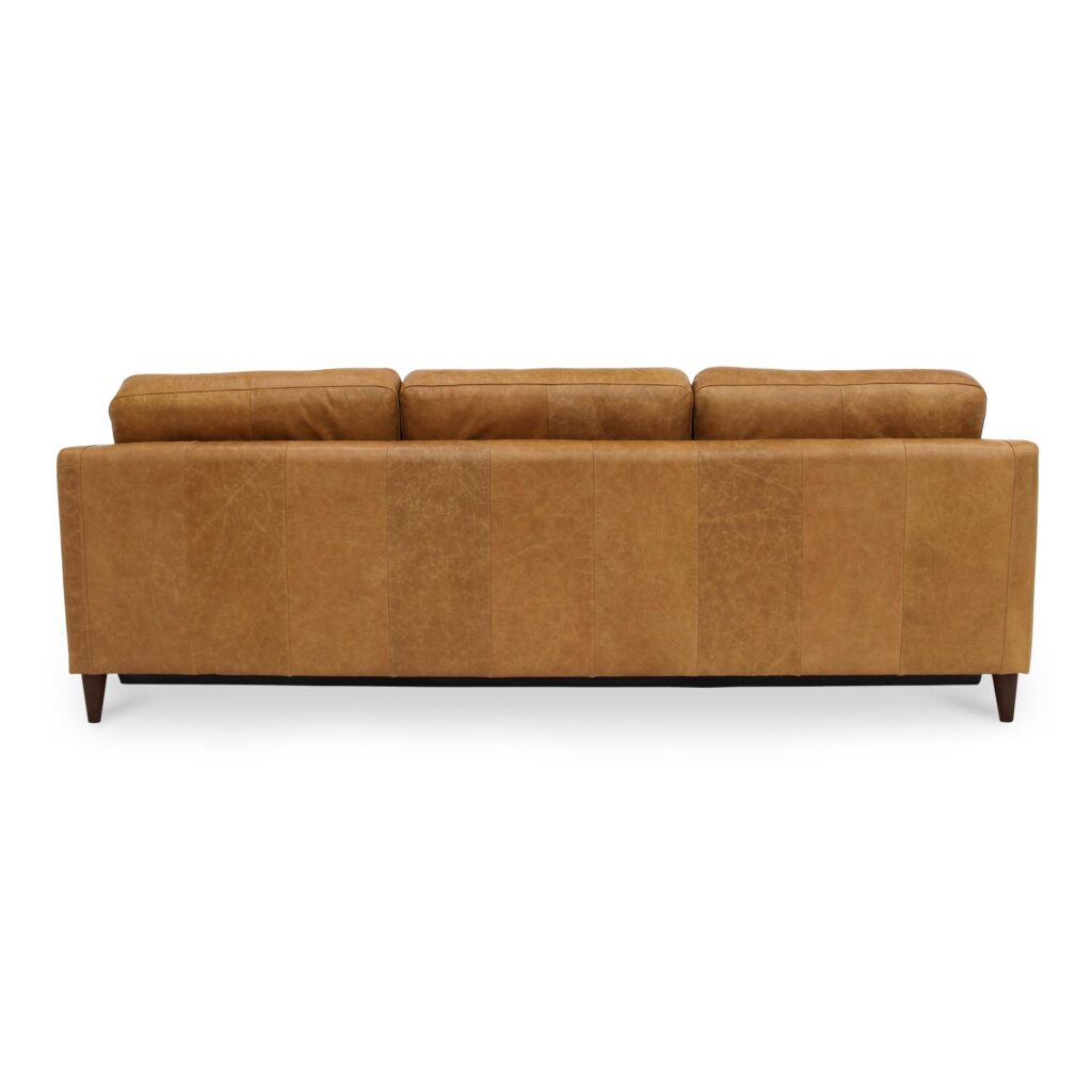Bridgers Power Recliner Sofa Tan Leather - Image 5