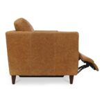 Bridgers Power Recliner Sofa Tan Leather XQ-1011-40 XQ 1011 40 Bridgers side open shadsilo