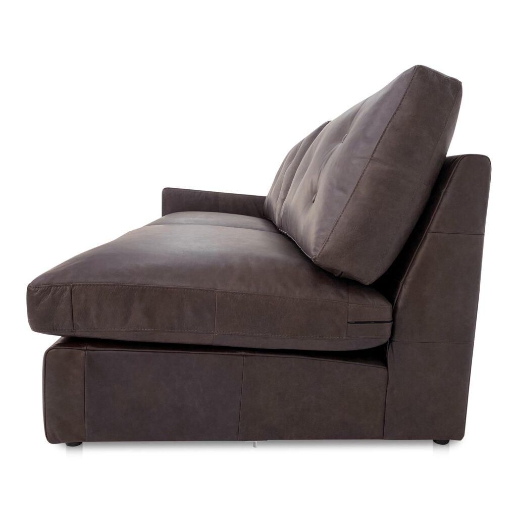 Thurlow Left Arm Facing Sofa Espresso Brown Leather - Image 3