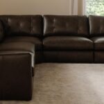 Thurlow Right Arm Facing Sofa Espresso Brown Leather XQ-1017-20 XQ 1017 20 10