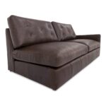 Thurlow Right Arm Facing Sofa Espresso Brown Leather XQ-1017-20 XQ 1017 20 Thurlow diagR shadsilo