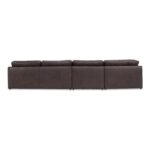 Thurlow 4 Piece Modular Sectional Espresso Brown Leather XQ-1018-20 XQ 1018 20 Thurlow back shadsilo