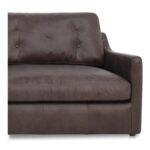 Thurlow 4 Piece Modular Sectional Espresso Brown Leather XQ-1018-20 XQ 1018 20 Thurlow closeup01 shadsilo