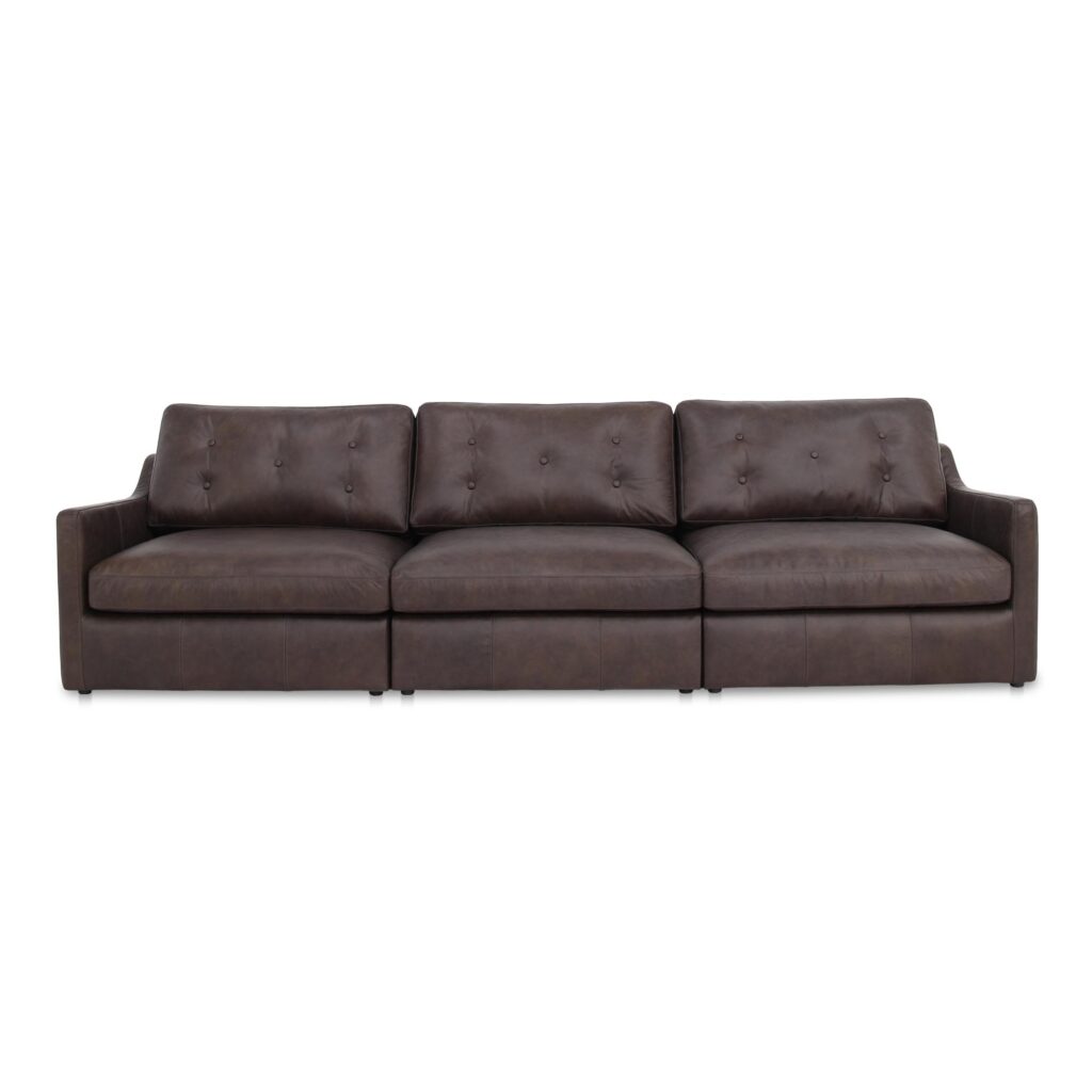 Thurlow Modular Sofa Espresso Brown Leather