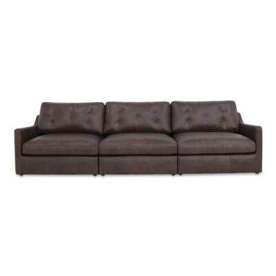 Thurlow Modular Sofa Espresso Brown Leather