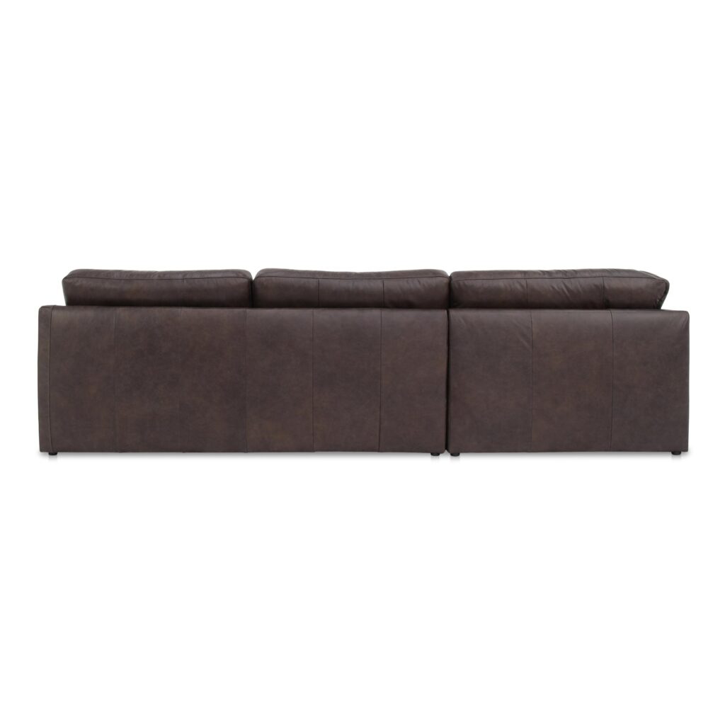 Thurlow Corner Modular Sectional Espresso Brown Leather - Image 3