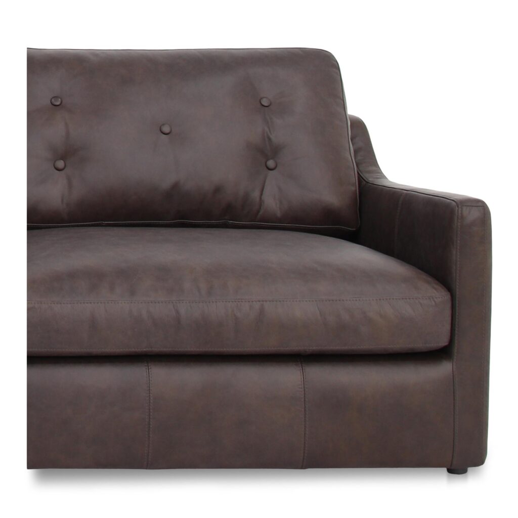 Thurlow Corner Modular Sectional Espresso Brown Leather - Image 4