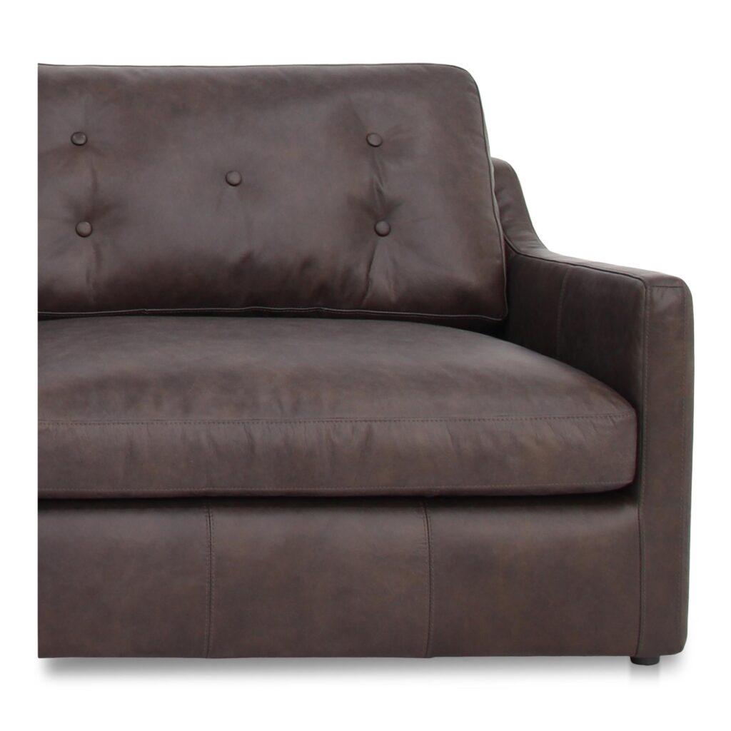 Thurlow U Shaped Modular Sectional With Arms Espresso Brown Leather - Image 3