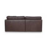Thurlow U Shaped Modular Armless Sectional   Espresso Brown Leather XQ-1022-20 XQ 1022 20 Thurlow side right shadsilo