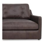 Thurlow 3 Piece Right Modular Sectional Espresso Brown Leather XQ-1023-20 XQ 1023 20 Thurlow closeup01 shadsilo