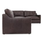 Thurlow 3 Piece Right Modular Sectional Espresso Brown Leather XQ-1023-20 XQ 1023 20 Thurlow side shadsilo