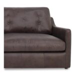 Thurlow 3 Piece Left Modular Sectional Espresso Brown Leather XQ-1024-20 XQ 1024 20 Thurlow closeup01 shadsilo