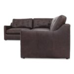 Thurlow 3 Piece Left Modular Sectional Espresso Brown Leather XQ-1024-20 XQ 1024 20 Thurlow side shadsilo