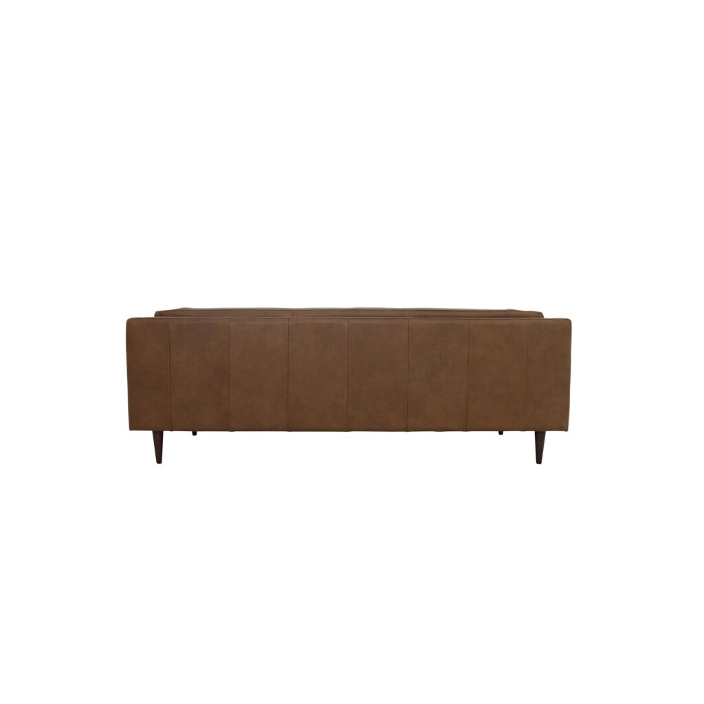Woods Sofa Brown Leather - Image 4