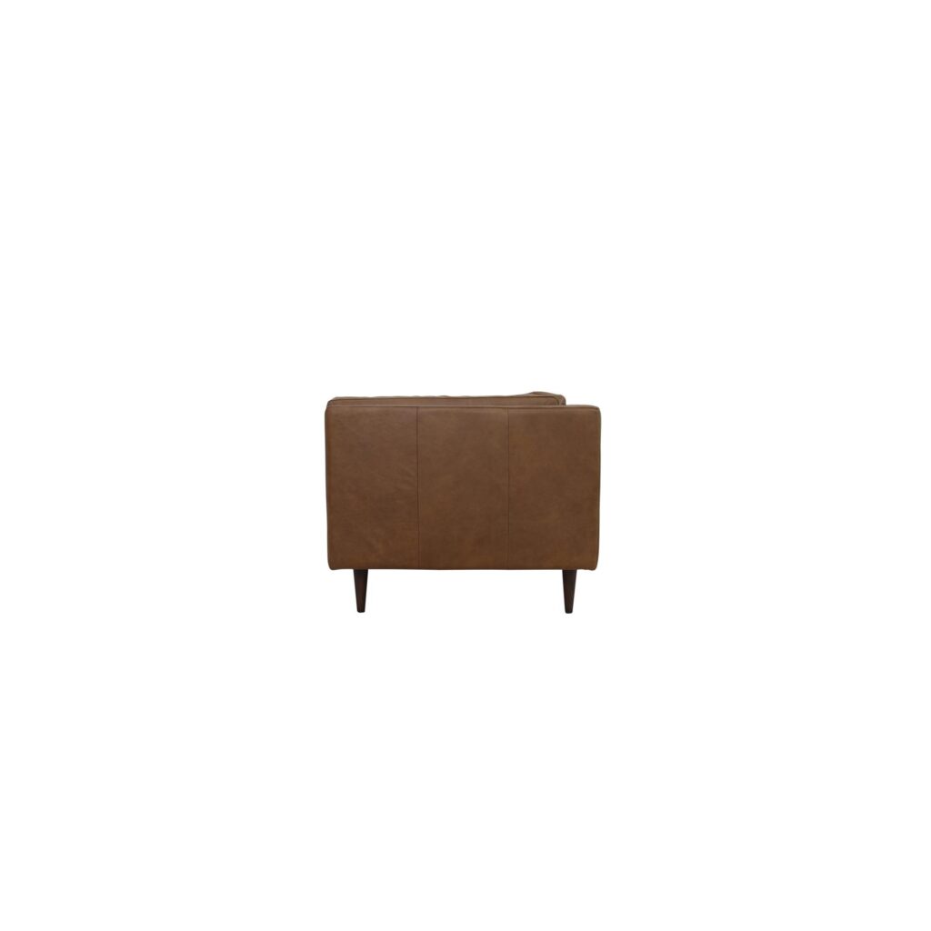 Woods Sofa Brown Leather - Image 3