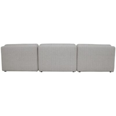 Lino Armless Modular Sofa Textured Oat XQ-1028-34 XQ 1028 34 Lino back shadsilo