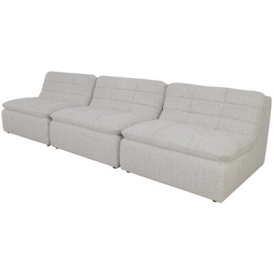 Lino Armless Modular Sofa Textured Oat XQ-1028-34 XQ 1028 34 Lino diagL shadsilo