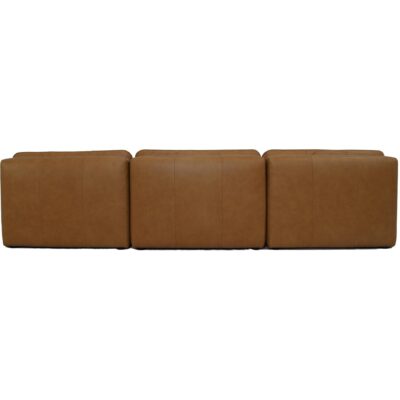 Lino Armless Modular Sofa Tan Leather XQ-1028-40 XQ 1028 40 Lino back shadsilo