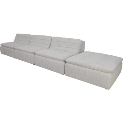 Lino Lounge Modular Sectional Textured Oat XQ-1029-34 XQ 1029 34 Lino diagL shadsilo