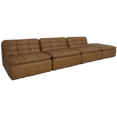 Lino Lounge Modular Sectional Tan Leather XQ-1029-40 XQ 1029 40 Lino diagR shadsilo