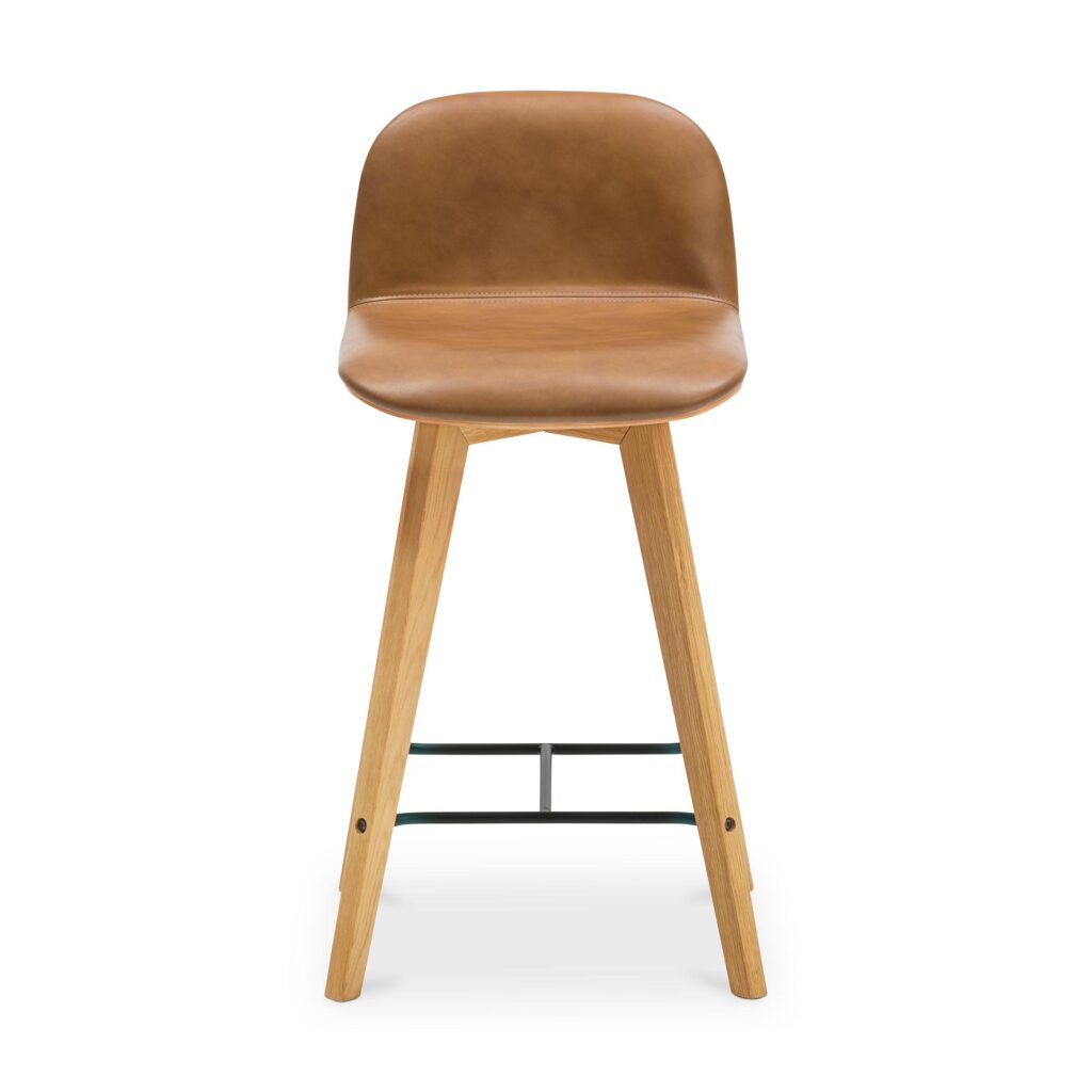 Napoli Leather Counter Stool Tan YC-1020-40 YC 1020 40