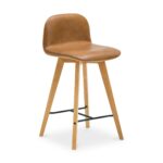 Napoli Leather Counter Stool Tan YC-1020-40 YC 1020 40 01